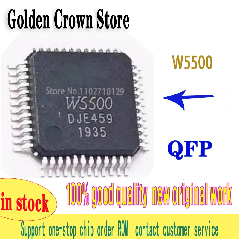 W5500 LQFP-48   ic chips in stock work New original In Stock 5pcs/lot