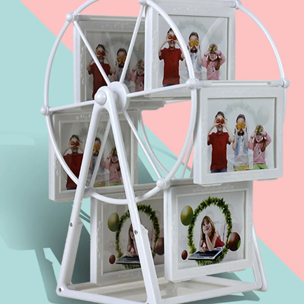 Rotating Ferris Wheel Picture Frame Desk Table Vintage Photo Frames Personalized Family Photo Frame Shows for Home Decor