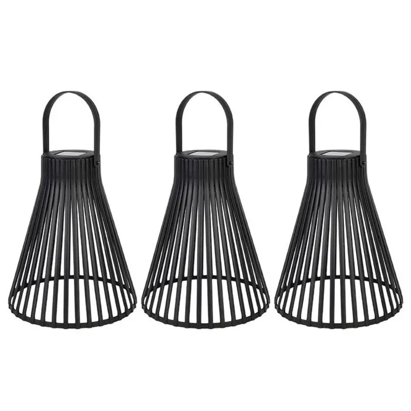 A27F-Decorative Solar Garden Lantern, Automatic Switch-On Outdoor Post Light, IP44 Waterproof With Scenic Effects