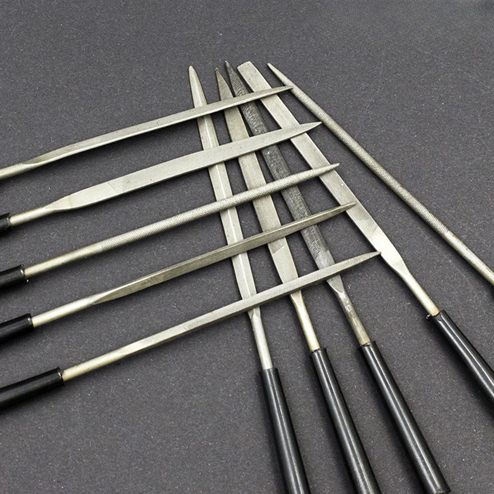 10PCS 3x140mm Needle Files Set Jeweler Diamond Carving Craft Tool Metal Glass Stone Hand Tool