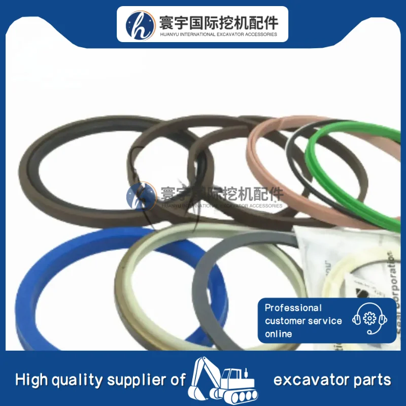 

Совместим с Hitachi ZAX135US EX135US Комплект уплотнений стрелы сальника Комплект для ремонта масла цилиндра Комплект уплотнительных колец Ремонт гидравлического цилиндра