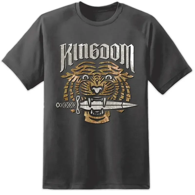 Mens Walking Dead KINGDOM Distressed T shirt Negan Rik Daryl Lucile Hilltop TV