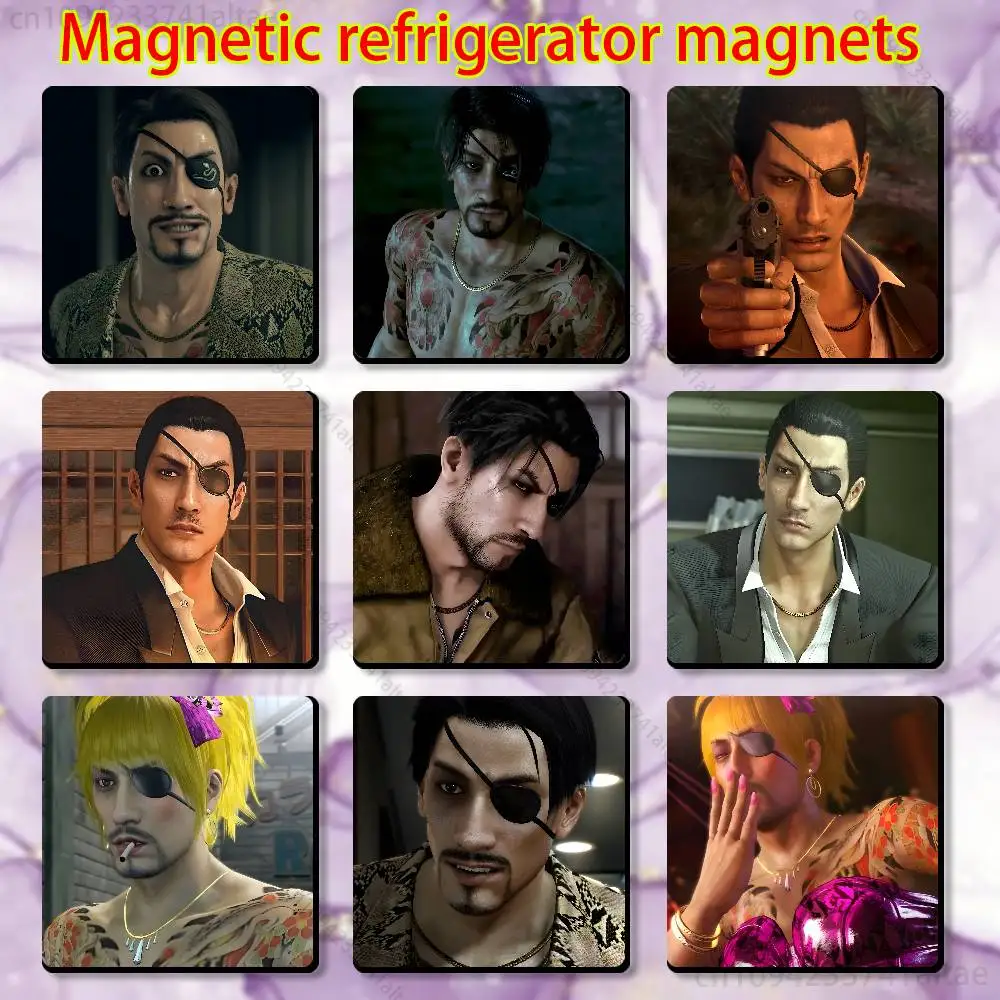 

Goro M-Majima Magnetic Fridge Magnets - No Falling Off, Fit for Refrigerators, All Metal Surfaces,Home Decor