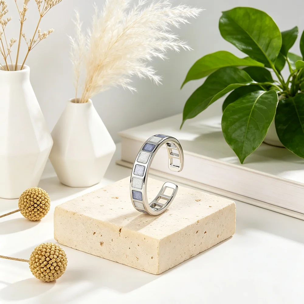 Genuine 925 Sterling Silver Trendy Adjustable Wedding Rings For Women Girls Valentines Day Gift Fashion Jewelry Wholesale