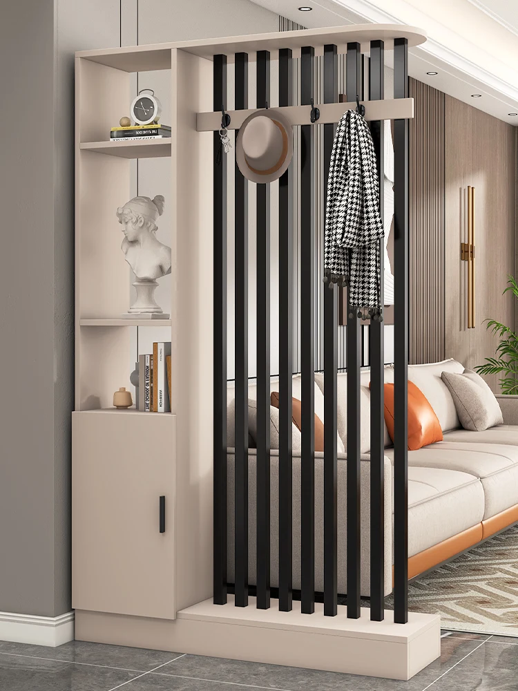 Entry porch rack Chinese screen living room partition cabinet household simple modern door can block hanger