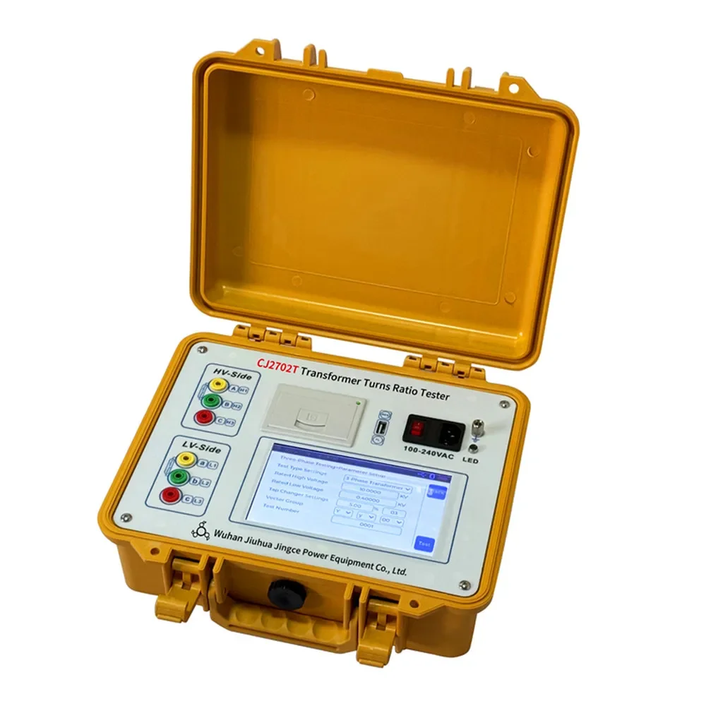 2026 English/Spanish/French/Portuguese Language Touch Screen Transformer Turns Ratio Tester With CT Ratio Polarity test Function