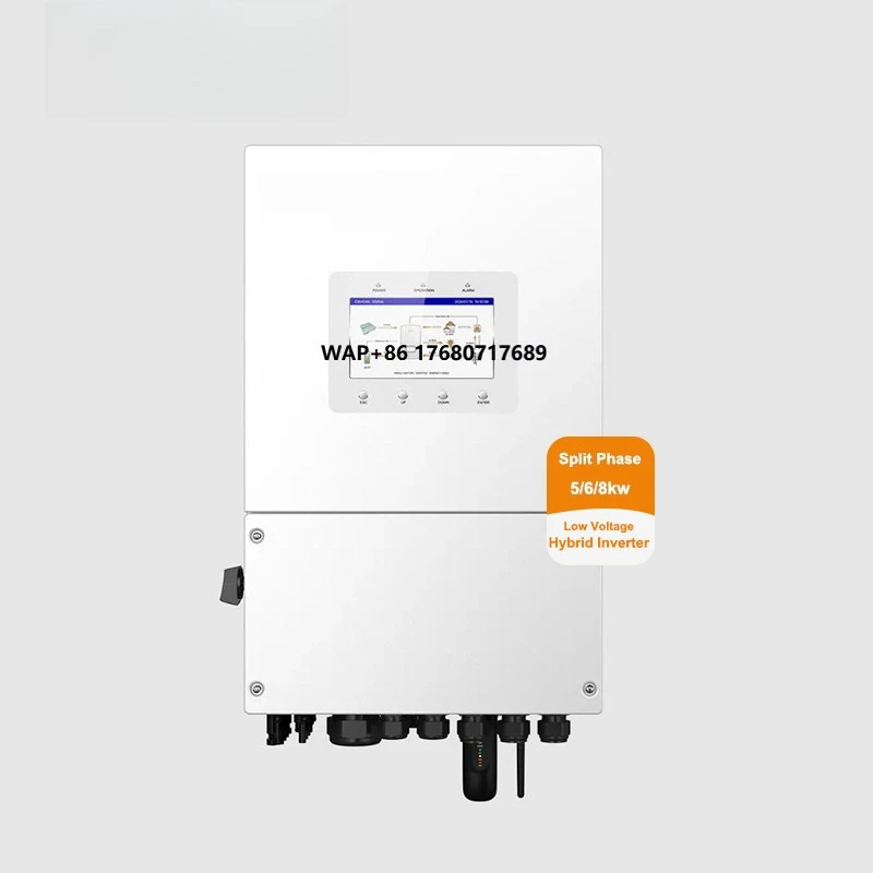 New Arrival Solis S6-EH2P(5-8)K02-SV-YD-L Split Phase 5kw 6kw 8kw Low Voltage 48V Energy Storage Hybrid Solar Inverter