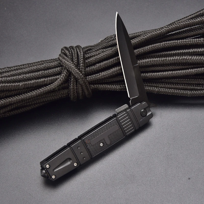 1PC High hardness outdoor folding knife, sharp household fruit knife, camping knife, open box knife, self-defense knife