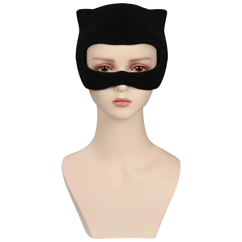 Selina Kyle Headwear Mask Female Anti-hero Cosplay Costume Accessories Women Adult Helmet For Halloween Party Role Play