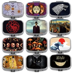 Movie Metal Medicine Box Dragon and Tiger Pill Packaging Health Products Moisture Resistant Storage Case Personalized Casket