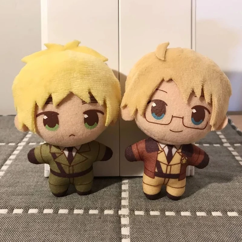 Gorący 10cm Axis Powers Worlds Stars Pluszowy Brelok Lalka Hetalia Arthur Kirkland Alfred F Jones Wang Yao Breloczek Rekwizyty Cosplay Prezent