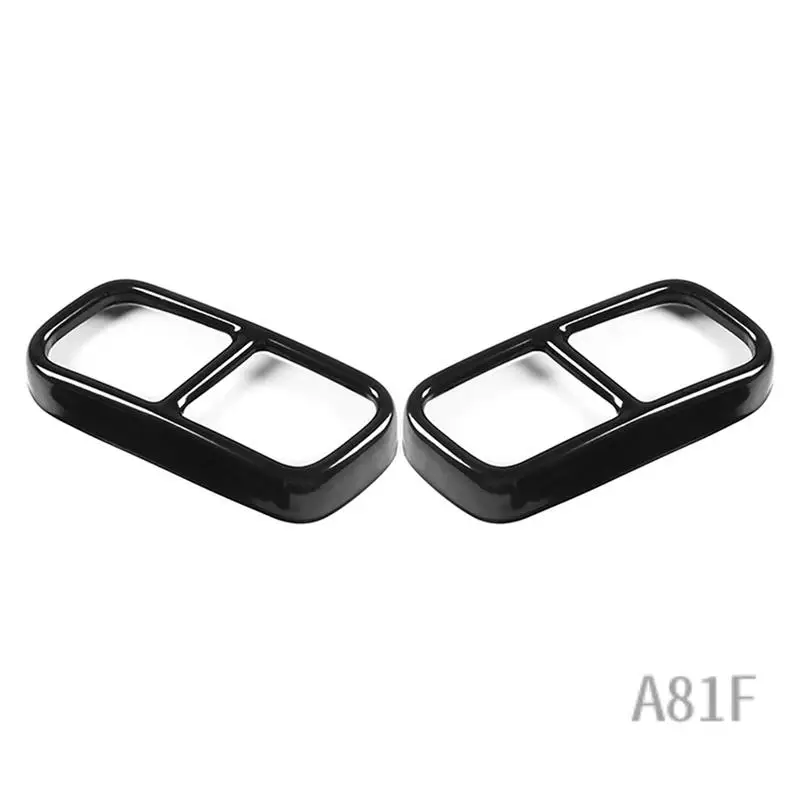 

Black Car Tail Muffler Exhaust Pipe Output Cover Decor Trim For BMW F01 7 Series 730I 740I 750I 760I 2009-2014 Parts