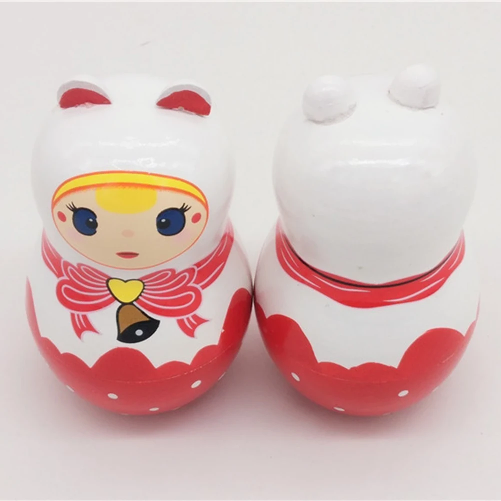 

5 Pcs Matryoshka Russian Stacking Toys Cartoon Nesting Chick Household Wooden
