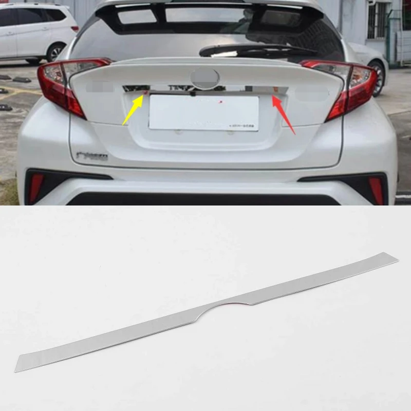 For Toyota C-HR CHR 2016 - 2023 Rear Trunk Tailgate Door Molding Streamer Strip Protector Bezel Cover Trim