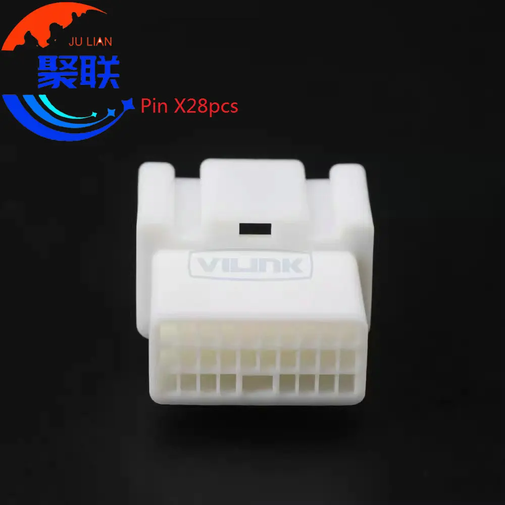 1Set 28Pin 90980-12330 AC Assembly Auto Plastic Unsealed Cable Plug 9098012330 Car Computer Module Socket