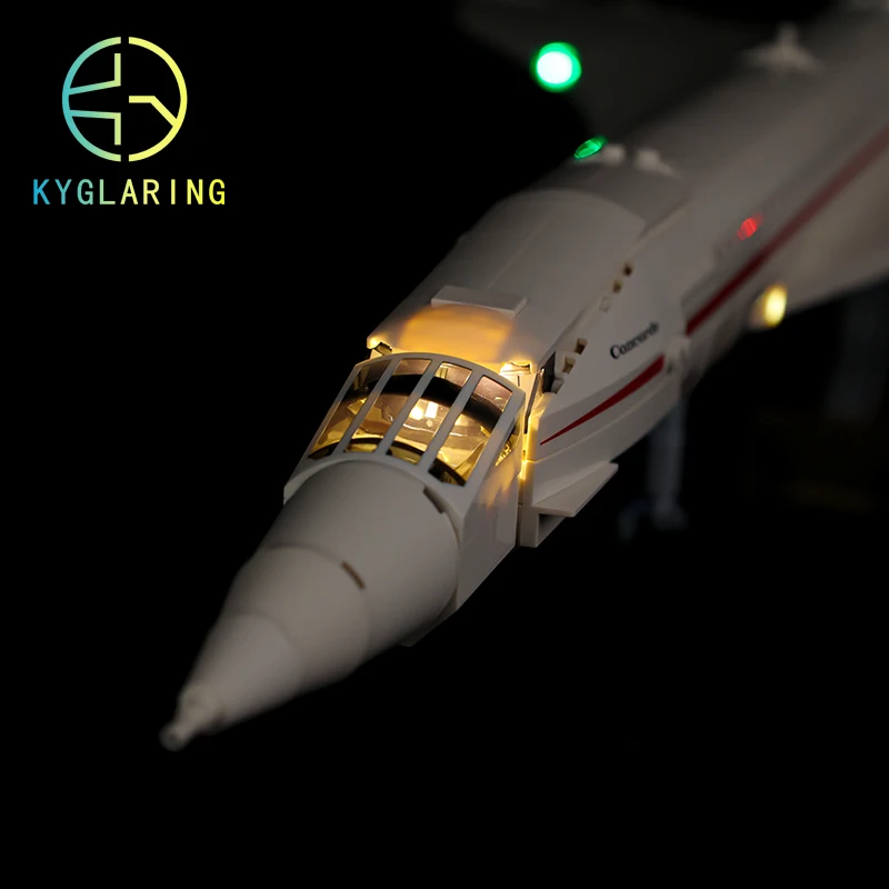 Kyglaring Light Kit for LEGO 10318 Concorde Building Blocks