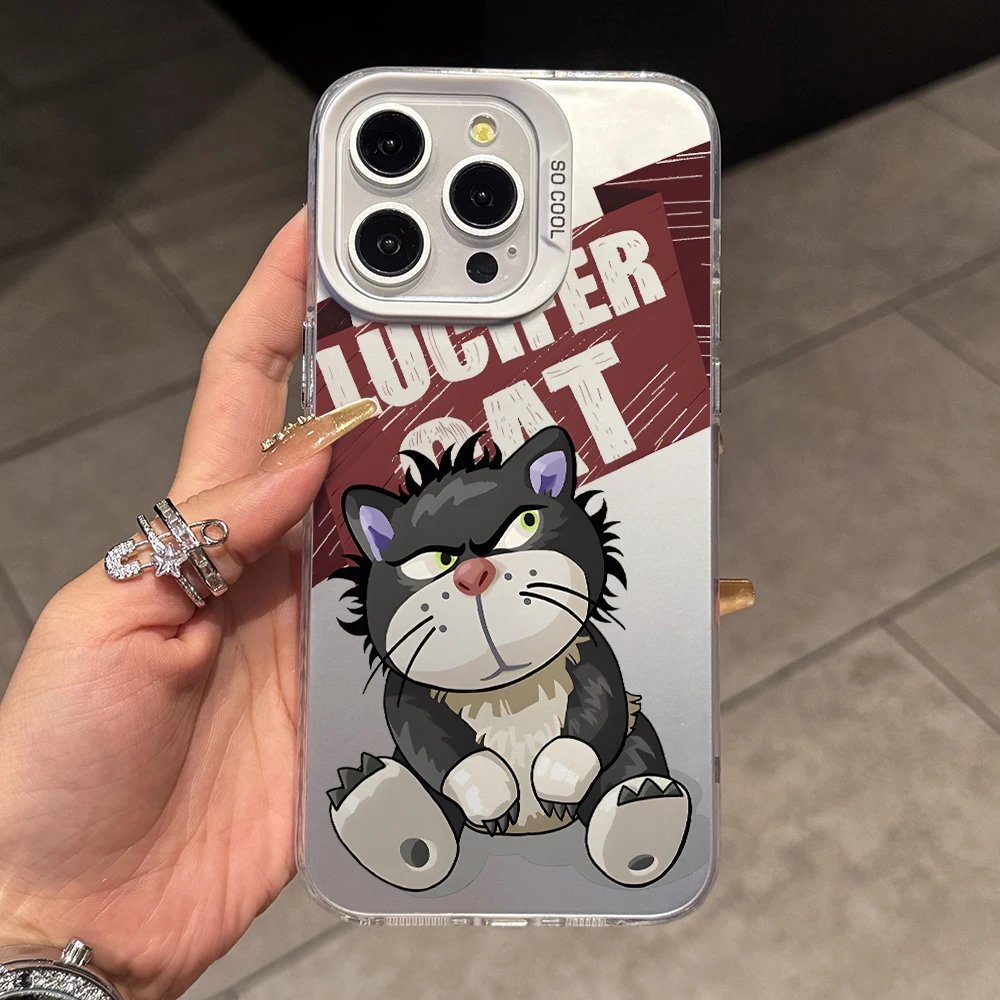 Cartoon Lucifer Cat Phone Case for Samsung Galaxy A55 A54 A53 A52 A51 A50 A35 A34 A33 A30 A25 A23 A22 A16 A15 A14 A13 4G 5G Capa