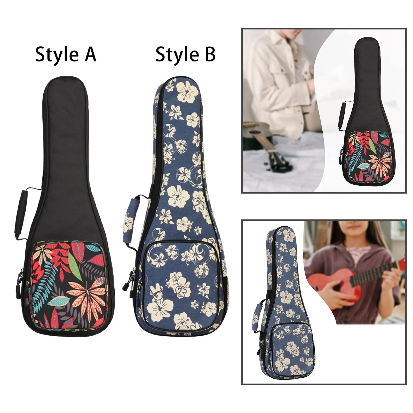 31 inch ukulele with adjustable straps musical instrument case for capo sheet