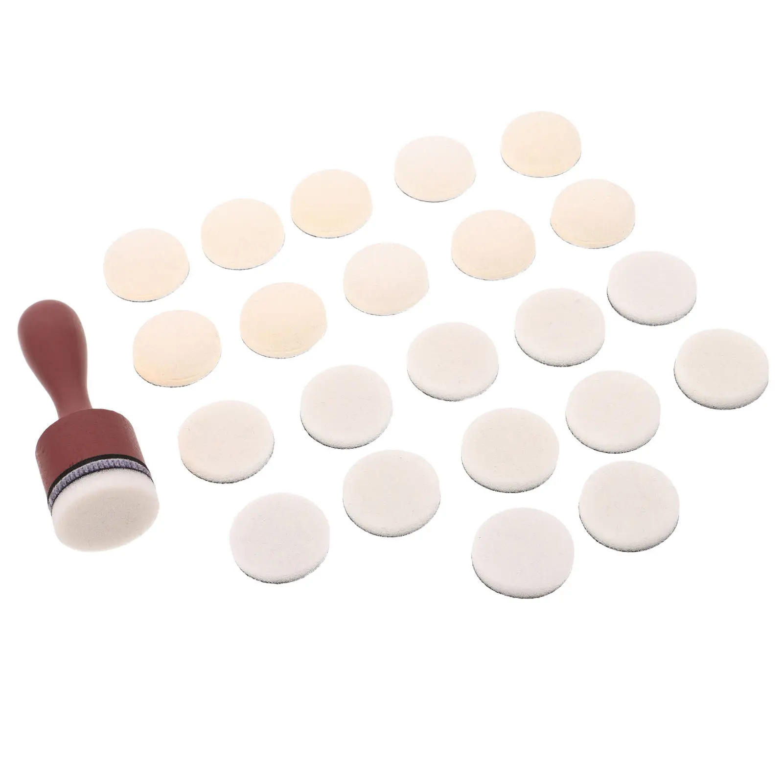 1Set Mini Round Ink Blending Tool Replacement Foam Pads Portable for Distress Ink Pads Scrapbooking Card Making Arts and Crafts