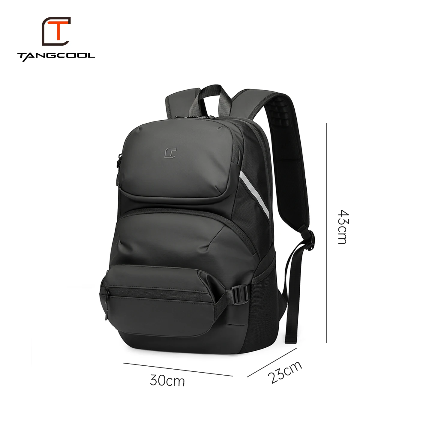 tangcool-convertible-detachable-pocket-backpack-fits-173-inch-notebook-waterproof-ventilated-back-panel-travel-luggage-bag