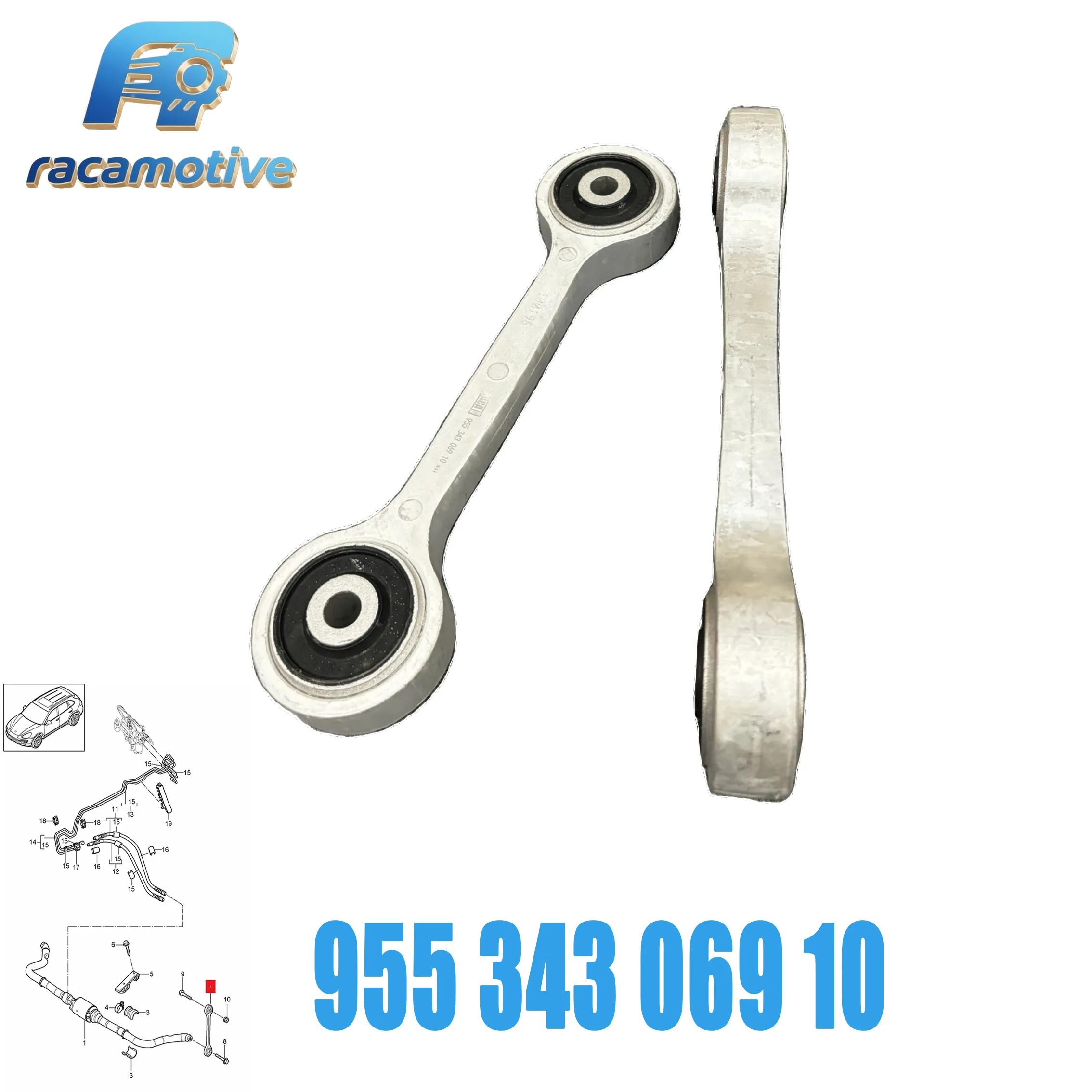 NEW 95534306910 for Porsche Cayenne 9PA 92A Front Suspension Stabiliser Bar End Link 955 343 069 10.