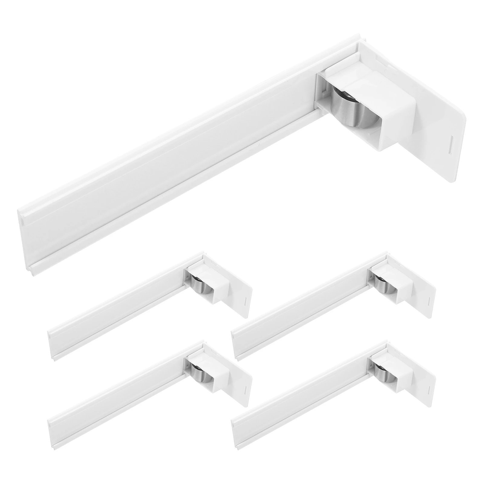 

5 Pcs Fridge Automatic Glide Rack Display Stand Plastic Bottle Organizer Bottles