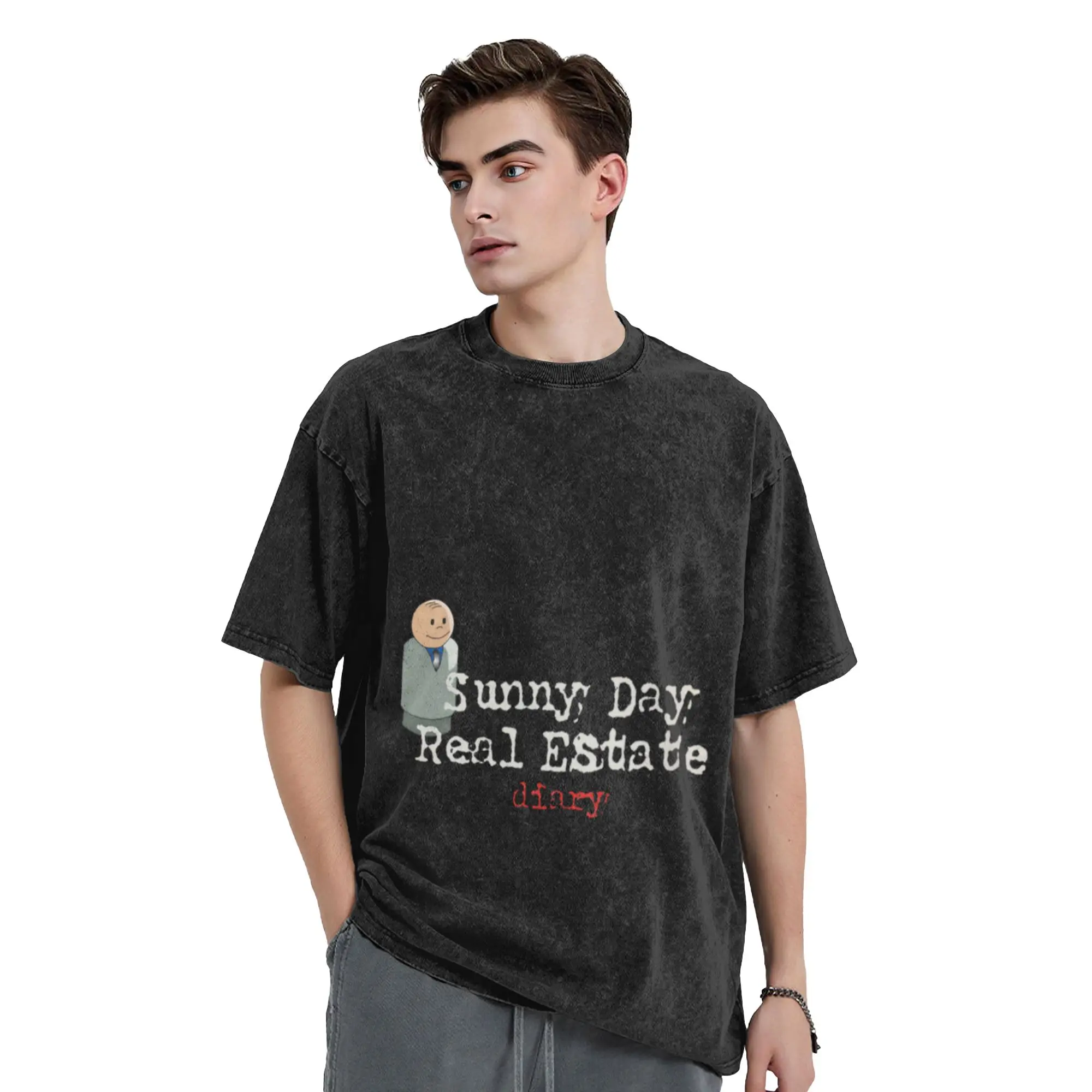 Sunny Day Real Estate Diary w Little People Unique Stylish A Vintage Oversized Cotton Unisex T-Shirts