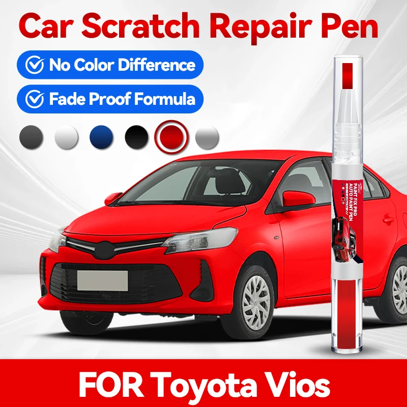 

Карандаш для подкраски колесных дисков Toyota Vios, средство для ремонта автомобильной краски, удаления царапин, аксессуары для авто, белый, 090 050 Re