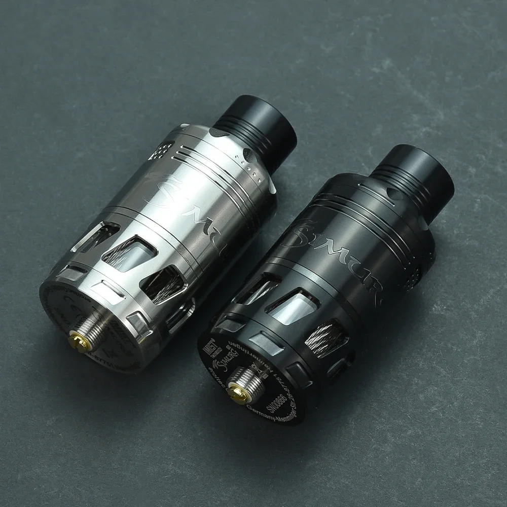 25 มม.Simurg SX RTA Atomizer 316 SS Rebuildable Topfilling 6.5ml E-Cigarette TANK vs Gryphus Vapor GIANT Extreme 2 topcoil RTA