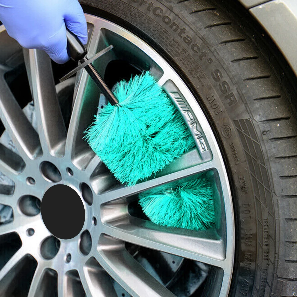 15inch 18inch Car Wash Brush Kit Soft Microfiber Auto Care Cleaning Detailing Products For Cars Motorcycle Rim Wheel Hub Engine