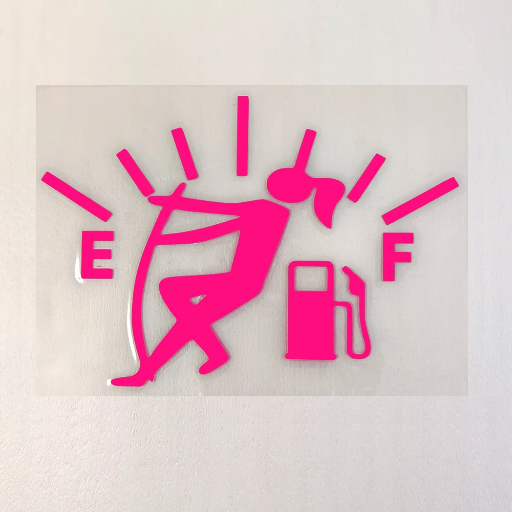 

Pink Fuel Saving Car Decal - Cute Funny Creative Vinyl Sticker for Car Accessories - Waterproof 6x4 Inch (15x10.5cm) - 1/2/4 Pac