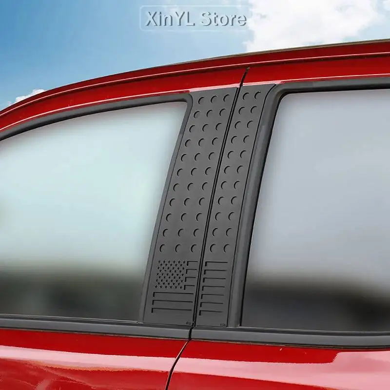 

1PCar Metal Window Center Decorative Pillar Trim Protective Cover For Chevy Colorado GMC-CANYON 2023 Up Car Exterior Accessories
