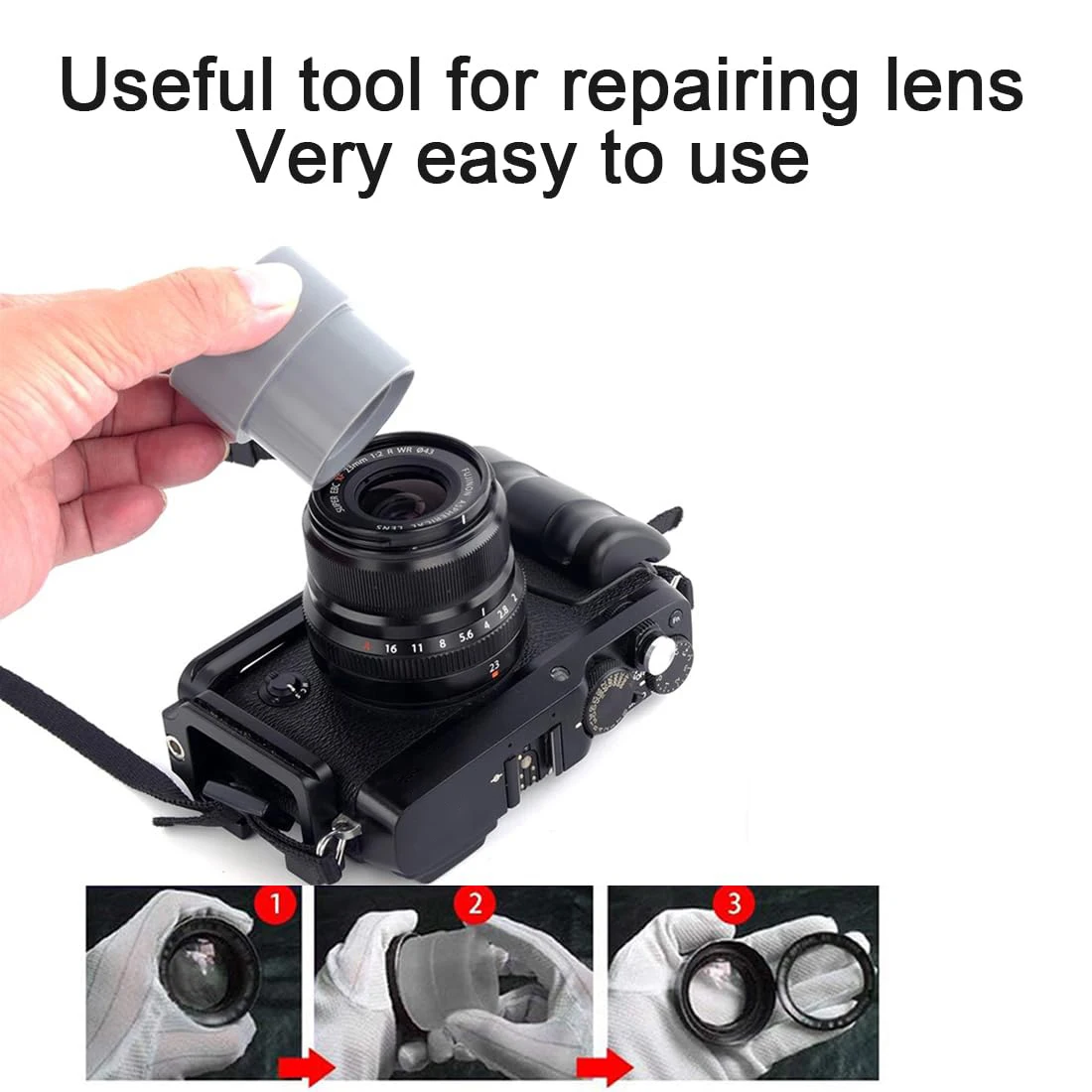 Camera DSLR Lens Repair Tool Ring Kit, 8-83mm 9 Pcs 18 Sizes Camera Lens Removal Tool Openning Repairing Accessories view 2