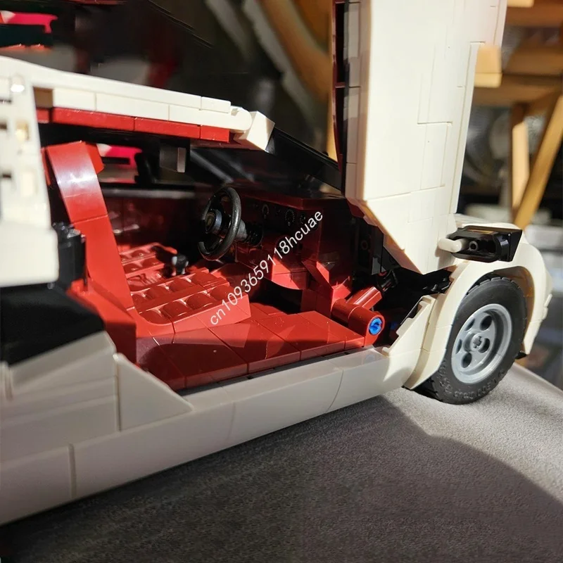 1709pcs MOC Bevestiging De Countach Pictogrammen Model Bouwstenen Kerstcadeaus Bouw Speelgoed Monteren DIY Idee Kinderen Verjaardag