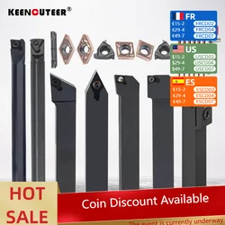 Set di utensili per tornitura 10/12/16MM MGEHR SDJCR SDNCN SCLCR SER SNR barra di alesatura per tornio con inserto in metallo duro da 7 pezzi supporto da taglio CNC