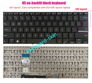 New US black No-backlit Keyboard for ASUS VivoBook ADOL14Z X1402 X1402Z X1403 X1403Z M1402 M1403 D1402 F1402 laptop