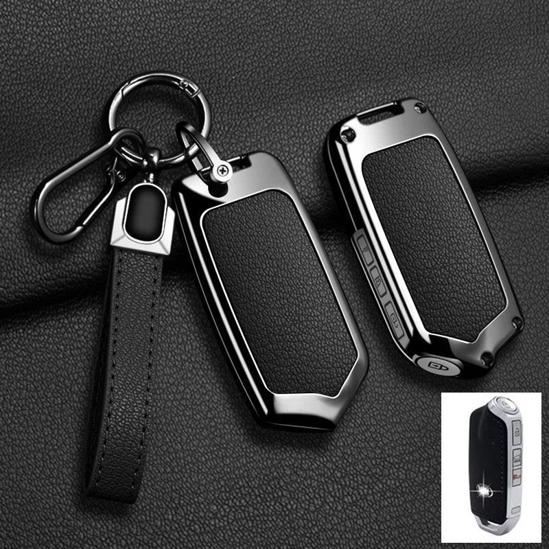 Für Kia K900 Stinger 2017 2018 2019 2020 Zink-legierung 4 Tasten Auto Smart Remote Key Case Abdeckung Shell Schlüsselbund schützen Zubehör – Detail 16