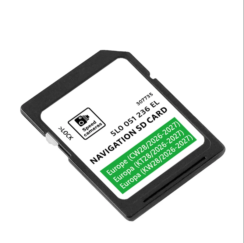 32GB Amundsen MIB2 Navi SD Card 5L0051236EL 2026-2027 Discover New for Skoda Car Newest Update Europe Map Version Flash Card