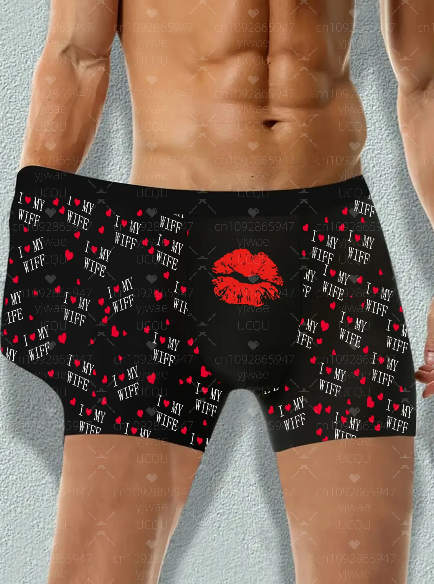 Summer Men's Valentine's Day Boxers Shorts Panties Men's Underpants Stretch Animated Sitcom Briefs Underwear Shorts men clothing