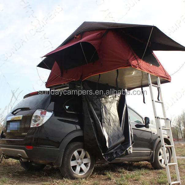 High Quality Polycotton Canvas SUV Car Offroad Camping Roof Top Tent