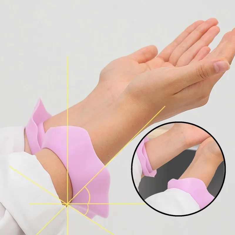 1 paio di cinturini per orologi da polso per il lavaggio del viso a forma di fiore in silicone tinta unita accessori per capelli impermeabili avvolgere la testa strumento per la cura del trucco