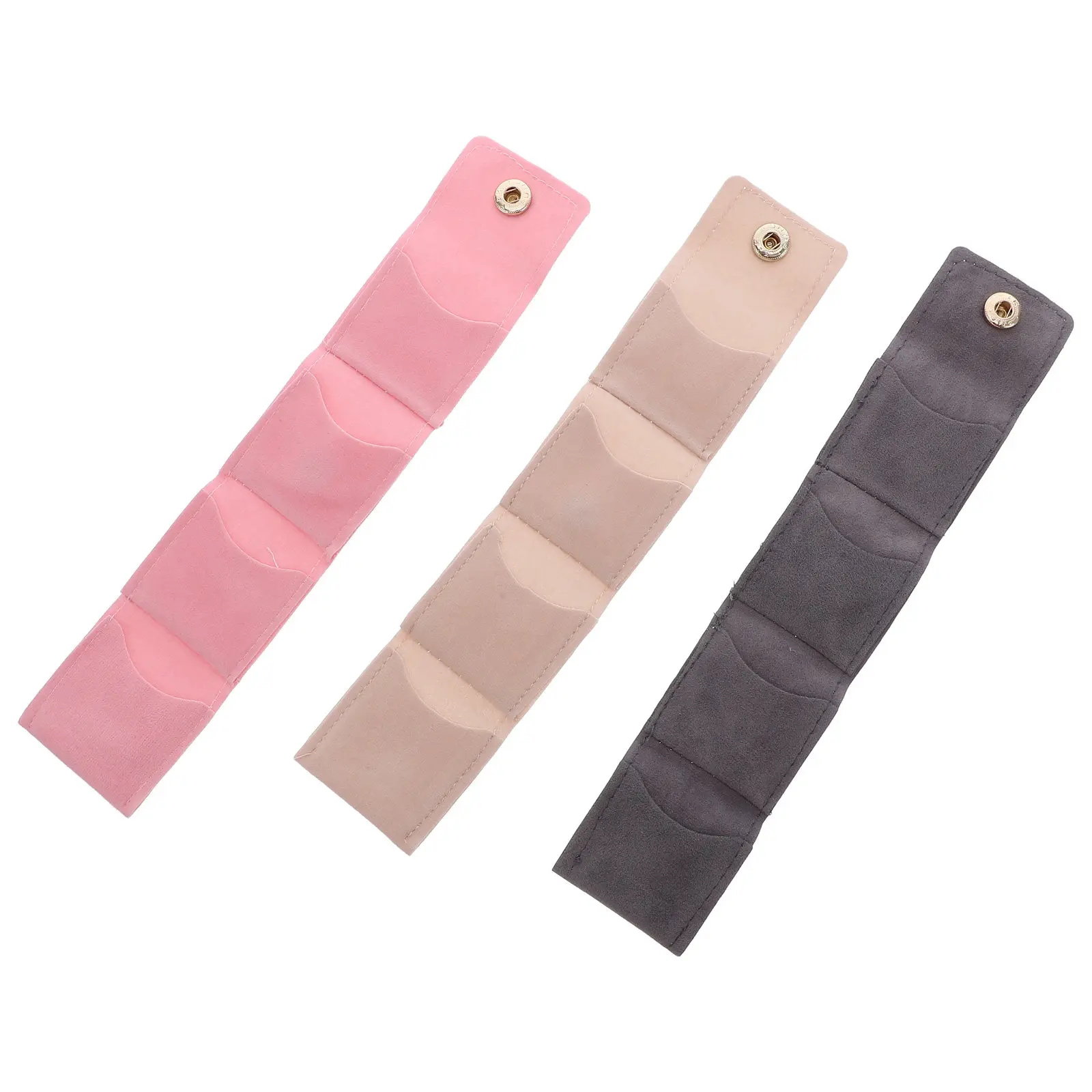 

Набор из 3 дорожных мешочков для украшений на кнопке, органайзеры для хранения ювелирных изделий, браслетов и серег для женщин