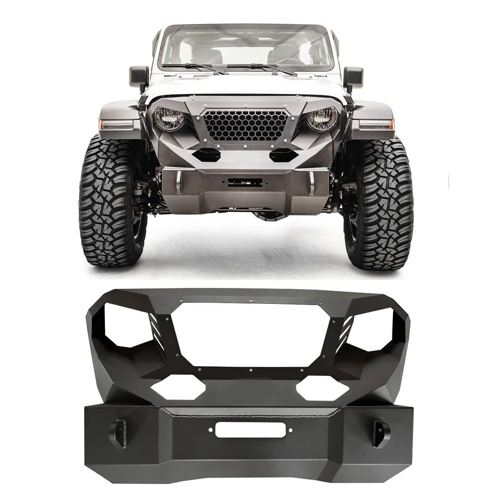 

Front Grumper Front Bumper For 18-22 Jeep Wrangler JL & Gladiator JT