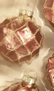 

Christmas colored ball decoration glass 65mm red box painted ball