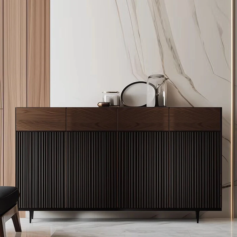 

Nordic Wooden shoe cabinet locker Modern Minimalism luxury Shoe storage high-end elegant armoires de salon living room furniture