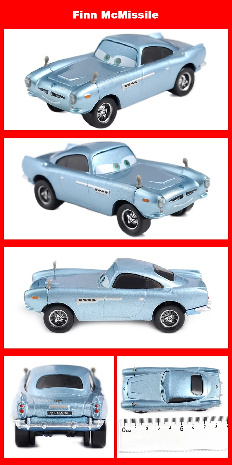 Pixar Racing 3 Lightning McQueen Jackson Storm Saligidor Weiße Polizei Druckguss-Metall 1:55 Legierung Modellautos Geschenke – Detail 32