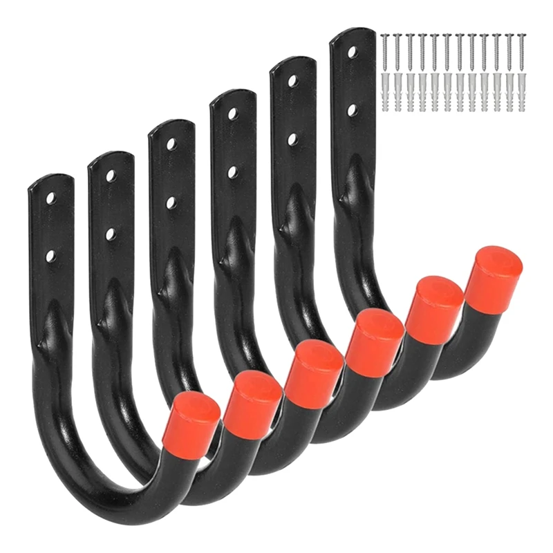 

1Set Heavy Duty Garage Storage J Utility Hooks Utility Hooks Bike Wall Mount Rack For Garage Wall