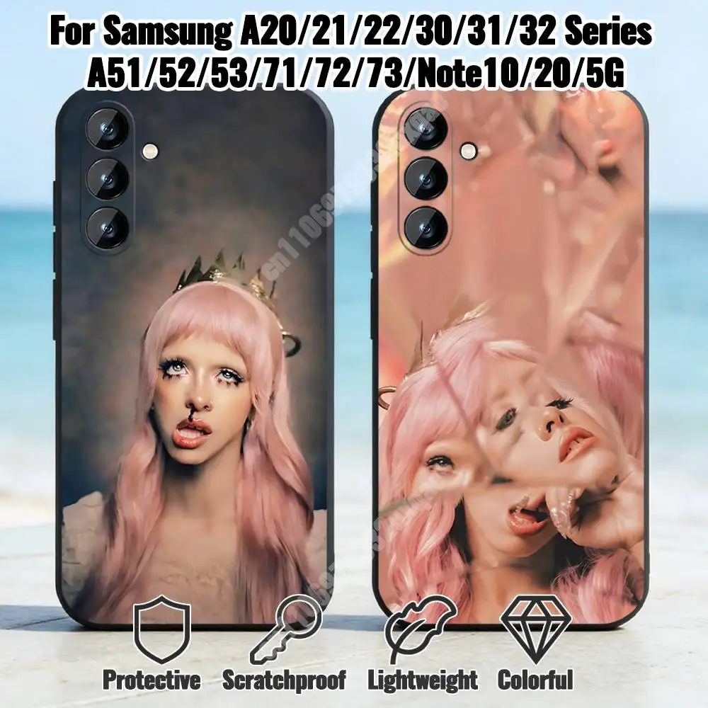 M-Melanie Martinez-S HADES Phone Case for Samsung Galaxy A73 72 71 70 Note20 Note10 Note9 Ultra Plus FE Silicone Cover