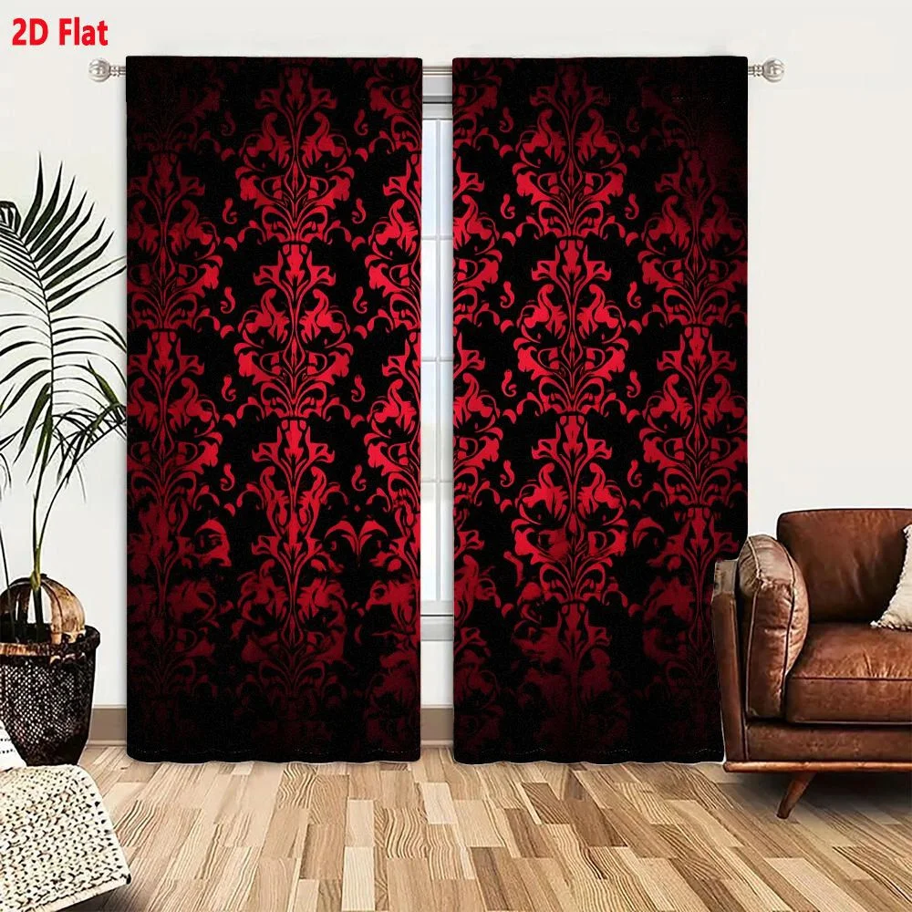 2Pcs Curtains Please provide the product content to generate the title. Window Drapes for Bedroom Room Decor Decoration Window T