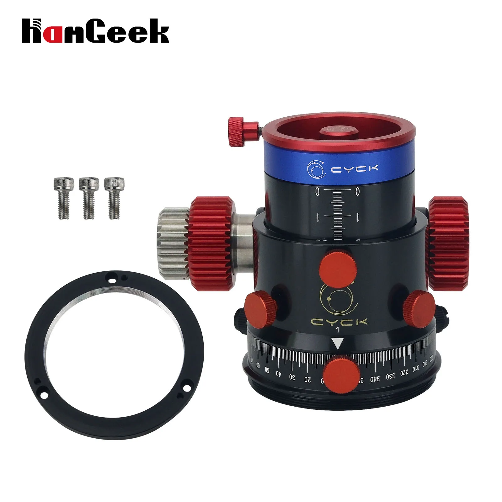 

CYCK 42mm Travel Telescope Focuser with Convex / Round Adapter Ring for Sky-Watcher 150 and DOB Deep Space Photography